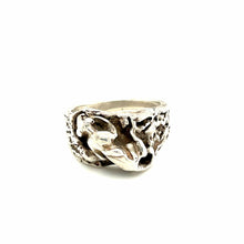 Load image into Gallery viewer, Sterling Silver Jaguar Large Cat Mens Ring Size 10
