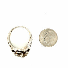 Load image into Gallery viewer, Sterling Silver Jaguar Large Cat Mens Ring Size 10