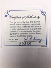 Load image into Gallery viewer, Gerald Ford The Presidential Inauguration Eyewitness Medal