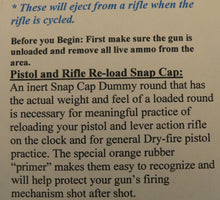 Load image into Gallery viewer, 2 x Palo Verde Dry-fire Practice Snap Caps .45 Colt Pistol and Rifle USA