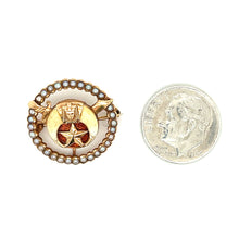 Load image into Gallery viewer, Antique Woman’s Egyptian Revival Masonic Shriners Eastern Star Pin 14k Yellow Gold 3.9g