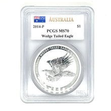 Load image into Gallery viewer, 2014 Australian Wedge Tailed Eagle Silver PCGS MS 70 Mercanti Signed