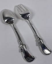 Load image into Gallery viewer, Wallace Waltz Of Spring Sterling Silver Salad Fork And Teaspoon No Mono