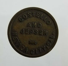 Load image into Gallery viewer, Costello And Jepsen Nevada City Calif California Token: Good For $.10 In Trade