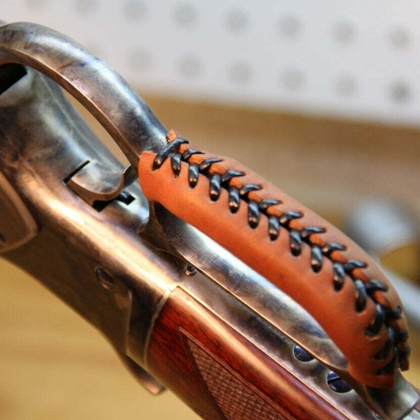Vintage Cowhide Leather Lever Wrap For Rifle/Shotgun Lever