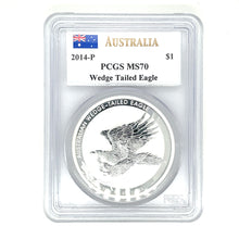 Load image into Gallery viewer, 2014 Australian Wedge Tailed Eagle Silver PCGS MS 70 Mercanti Signed
