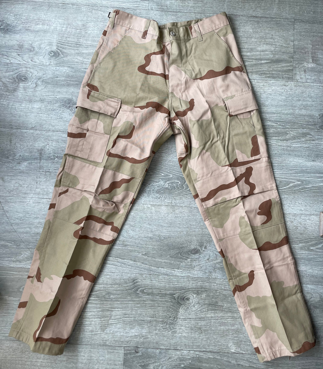 BDU Military Ripstop Desert Camo Pants Men’s Med-Reg Combat Trouser Pants